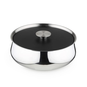 Última Khajoor Pot Metal Fecha Bowl Estilo árabe Durable Acero inoxidable Frutas secas Plato para servir para bodas Hoteles Fiestas Mesa - Product Image 3