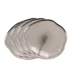 Serving <b>Plates</b> Bronze Finished Modern Home Decor Serving Decor <b>Plates</b> With Decorative <b>Sides</b> Wedding Events <b>Plates</b> Top Trending - Product Image 4