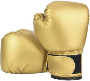 Guantes de boxeo profesionales de cuero PU de 10oz para entrenar guantes de combate gruesos para niños Guantes de lucha de Taekwondo - Product Image 1