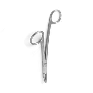 Soporte de aguja Gillies de acero inoxidable alemán, con tijeras pequeñas de sutura, pinzas de aguja quirúrgicas rectas de 6" - Product Image 5