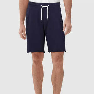 Pantalones cortos deportivos de lana de algodón 100% para hombre, ropa de chándal de gimnasio informal de estilo callejero ecológico con logotipo de diseño personalizado al por mayor - Product Image 1