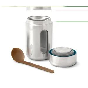 Thermos alimentaire durable Black+Blum en acier inoxydable, couleur noire - Product Image 6
