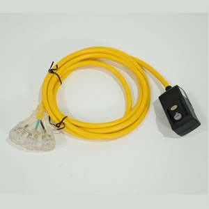 Cable de Extensión Eléctrico AMBOHR para Exteriores con Triple Conector, Luz Indicadora, para Electrodomésticos y Electrónica de Consumo, Conector KC Macho - Product Image 1