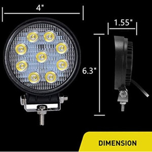 ไฟทำงาน 9 LED 27W ทรงกลม 1dbos - Product Image 2