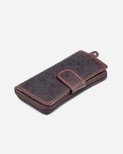 Portefeuille en cuir repoussé à la main Porte-monnaie avec fente pour carte d'identité Portefeuille long en cuir véritable de qualité supérieure avec fermeture éclair - Product Image 2