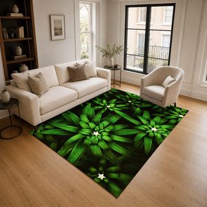 Tapis RUGS DEPOT LXDP-0725 – Tapis ethnique Kilim noir anthracite imprimé numériquement, lavable en machine, en chenille, antidérapant – Vente en gros - Product Image 2
