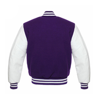 Blouson universitaire personnalisé en laine pour homme, tricoté, respirant, coupe-vent, grandes tailles, noir, avec logos brodés, en satin polaire et boutons