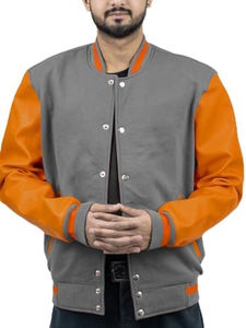 Blouson aviateur en laine pour hommes sur pied veste universitaire à la mode pour le printemps hiver personnalisable vente en gros OEM - Product Image 3