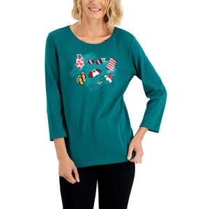 Copricostume da Spiaggia per Donna Karen Scott, Verde, Taglia Piccola - Logo Personalizzato, Set con Slip da Bagno, MOQ 2 Pezzi - Product Image 1