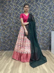 Lehenga Choli de la meilleure qualité, nouveau design en pur coton pour femmes, pour une utilisation festive, disponible à un prix abordable depuis l'Inde - Product Image 3