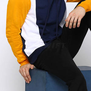 100% coton personnalisé conçu sweats à capuche en molleton pour hommes sweats d'hiver de haute qualité avec poche à col à capuche solide léger - Product Image 5