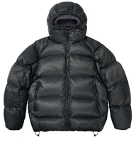 Chaqueta Acolchada con Capucha Ligera de Último Diseño, Resistente al Agua, con Cobertura Facial Completa, Personalizable con Logotipo de Marca en la Parte Delantera