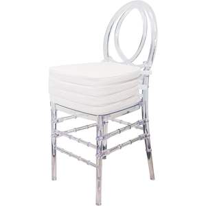 Fohfurniture 30 Pezzi Cuscini Morbidi Bianchi in Poliestere per Sedie Chiavari per Eventi e Matrimoni - Product Image 4