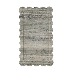Bandeja Rectangular de Mármol Hecha a Mano con Borde Festoneado, Diseño Moderno, Plato Decorativo Multifuncional para Uso en la Cocina - Product Image 4
