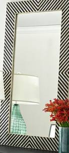 Elegante espejo de pared rectangular con incrustaciones de resina, decoración de lujo hecha a mano para hogares y oficinas - Product Image 2