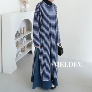 ByMeldev Basic Oversized Rayon Knit Tunik Busui Nonbusui Bumil Friendly สำหรับผู้ใหญ่ - Product Image 1