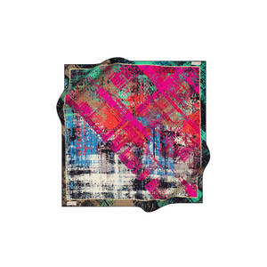 ผ้าพันคอไหมทวิลพิมพ์ลายดิจิทัลสุดหรู ขนาด 90x90 ซม. ลายดีไซเนอร์ - Product Image 1