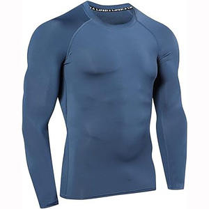 OEM impreso de compresión de manga larga MMA Jiu Jitsu Rashguard logotipo personalizado BJJ camisa para hombres al por mayor en blanco personalizable Rashguard - Product Image 2