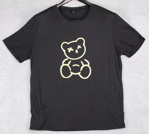 Camiseta de punto hecha a mano de alta calidad Diseño cuadrado de gran tamaño con precio de serigrafía de impresión digital - Product Image 1