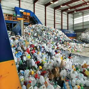 100% bouteilles en PET transparentes déchets en plastique/déchets de bouteilles en PET/déchets en plastique Danemark