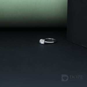 Moissanite <b>Statement</b> <b>Ring</b> For 14KT Fine Gold Elegant Design For Every occasion - Product Image 3