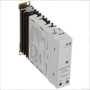 GNR20DHZ โซลิดสเตตรีเลย์ 20 AMP 48-600 VAC เอาต์พุต 4-32 VDC อินพุตติดตั้งบนราง DIN SPST-NO ควบคุมอุตสาหกรรม - Product Image 1