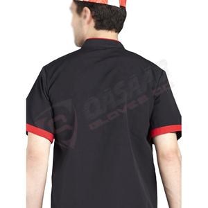 เสื้อโค้ทเชฟสำหรับผู้ชายเสื้อเชฟแขนสั้นแบบสั่งทำ - Product Image 4