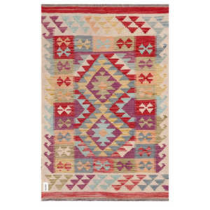 Tapis kilim d'Afghanistan Maimana 154 x 103 cm, ensemble de tapis traditionnels afghans - Product Image 1