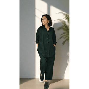 Power <b>Black</b> Crepe Coord Set - Product Image 5