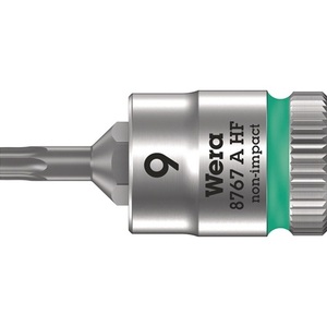 Inserto para llave de vaso Wera de 1/4 de pulgada para TORX T9, longitud de 28 mm - Product Image 1