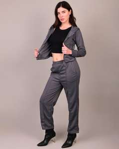 Ensemble de survêtement en velours pour femmes, sweat-shirt doux en peluche et pantalon de jogging, ensemble de vêtements de détente luxueux en deux pièces, ensemble de mode - Product Image 5