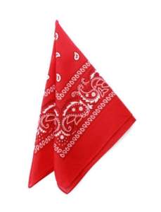 High Quality Women's 100%Cotton <b>Red</b> Color <b>Bandana</b> Popular for Sport and Yoga Custom Logo Bandanas for Girls and Adults Wholesale - Product Image 5
