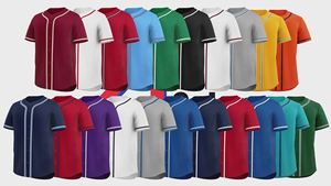 เสื้อยืดเบสบอลสำหรับผู้ชายเสื้อซอฟต์บอลแบบติดกระดุมเสื้อระบายอากาศได้ดี - Product Image 4