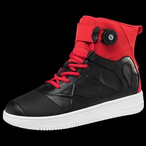 รองเท้าแข่งรถมอเตอร์ไซด์สะท้อนแสงสำหรับผู้ชายรองเท้ายางระบายอากาศได้ดีพื้นยางรองเท้าแข่งกันตกสำหรับผู้ขับขี่บนท้องถนนรองเท้าผ้าใบสำหรับแข่งรถลำลอง - Product Image 6