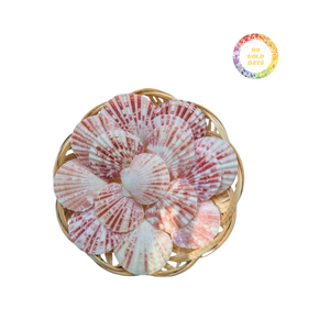 Torre de flores pulidas concha de mar para bodas y fiestas de lujo decoración-Venta caliente Torre verde pulida a conchas marinas blancas - Product Image 6