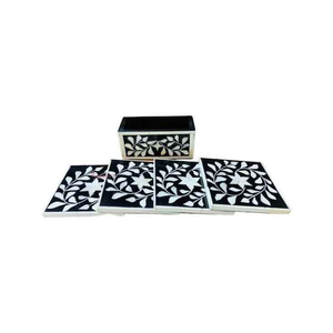 Posavasos de Hueso Natural Hechos a Mano con Incrustaciones de Animales, Color Natural, Personalizados, para Cocina, para Bebidas Calientes, Venta Caliente - Product Image 6