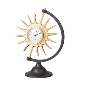 Reloj decorativo con acabado dorado, reloj despertador de mesa, reloj de sincronización de diseño moderno de lujo, reloj de mesa Vintage - Product Image 6