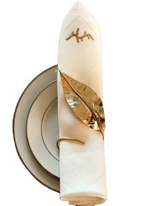 Servilleteros de 3 hojas de alta calidad, fundición de aluminio de Metal Premium con chapado en oro para bodas, hogares, hoteles y fiestas - Product Image 4
