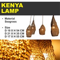 Lampe KENYA en jonc de mer artisanal
