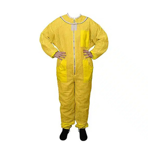 ชุดสูทเลี้ยงผึ้งสำหรับผู้ใหญ่ชุดคลุมทำงานสีเหลืองระบายอากาศได้ดีทำตามสั่ง - Product Image 4