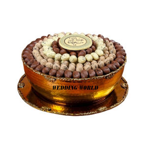 Bol à chocolat martelé en métal avec assiette Bol à chocolat décoratif fini or Nouvelle arrivée Designer Nouveau bol à chocolat - Product Image 1