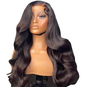 Perruque Lace Front Wig transparente en cheveux humains, nouvelle Technique, nouvelles tendances de beauté, HD, cheveux humains, perruque lisse en os, couleurs personnalisées - Product Image 1