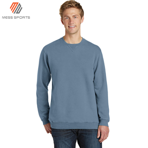 Comfortable Men's Cotton Fleece Blank Unbranded Oversize <b>Sweatshirt</b> OEM Custom Logo Crew Neck Windproof Breathable Winter Light - Product Image 4