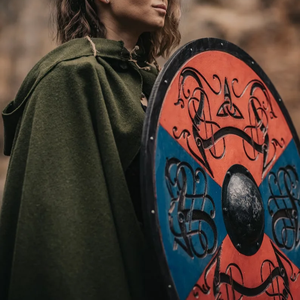 Escudo de dragón Vikingo, decoración de pared, arte de pared de madera, decoración hecha a mano para el hogar, regalo hecho a mano, escudo colgante de pared, artesanía de Calvin - Product Image 3