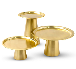 Metal Cake Stand Decorative Item Metal <b>Hand</b> <b>Cast</b> Cake Stand for Decoration for Weddings - Product Image 5