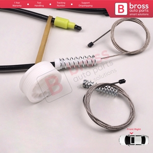 ชุดซ่อมมอเตอร์กระจกไฟฟ้า BWR663 ด้านหน้าขวา สำหรับรถยนต์ซีรีส์ 3 รุ่น E90 E91 ปี 2004-2012 แบบ 4/5 ประตู รหัสอะไหล่ 51337140588 - Product Image 6