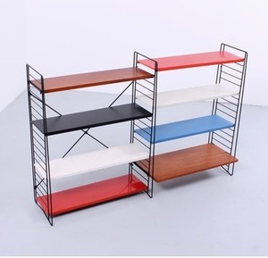 Estante de suelo resistente de metal personalizado estante de almacenamiento de exhibición con acabado negro Nuevo diseño estantes de suelo cuadrados - Product Image 6