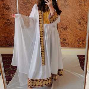 Afghani ชุดเดรสแบบมีพู่ทำด้วยมือชุดชนเผ่า balochi ปากีสถานแบบดั้งเดิมปักพู่แฟชั่น - Product Image 4