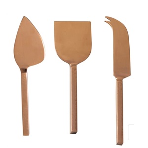 Juego de Cubiertos de cuchara y tenedor más vendido, utensilios de cocina con acabado Chapado en cobre, juego de cubiertos de latón para uso de Catering - Product Image 2