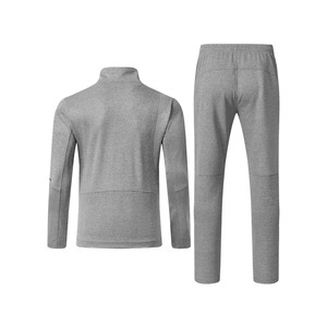 Ensemble 2 pièces Streetwear personnalisé pour hommes Ensembles de jogging à fermeture éclair Pantalon évasé lavé Survêtements à capuche embossés pour automne Survêtements de survêtement - Product Image 3